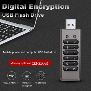 数据密码号码加密u盘32gb 64gb 128gb 256gb USB3.0高质量加密u盘 - Product Image 3