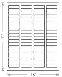 80Up Label <strong>Adhesive</strong> Paper Labels 1/2 X 1-1/3&quot; Letter Shipping Address Labels - Product Image 1