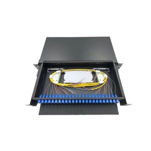 4 + 1CH 16CH 8 + 1CH Óptico DWDM Tipo de cajón Panel de conexión DWDM 100GHz (0.8nm) 1u Rack DWDM Panel de conexión - Product Image 1