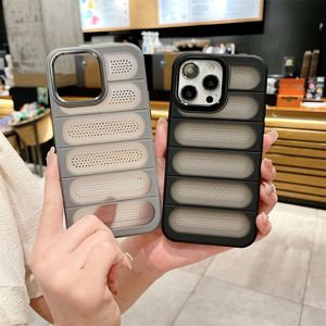 Toptan nefes telefon kabuk buzlu yarı şeffaf ısı dağılımı telefon kılıfı özel iPhone 11 12 13 14 15 16Pro Max - Product Image 5