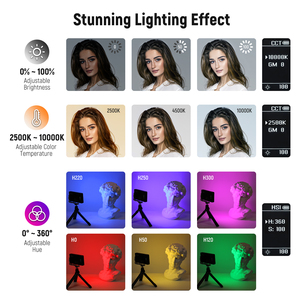 <strong>RGB</strong> Fill Panel Lamp <strong>Led</strong> Video Light Multiple <strong>RGB</strong> Modes Photography Studio Fill Lighting - Product Image 4