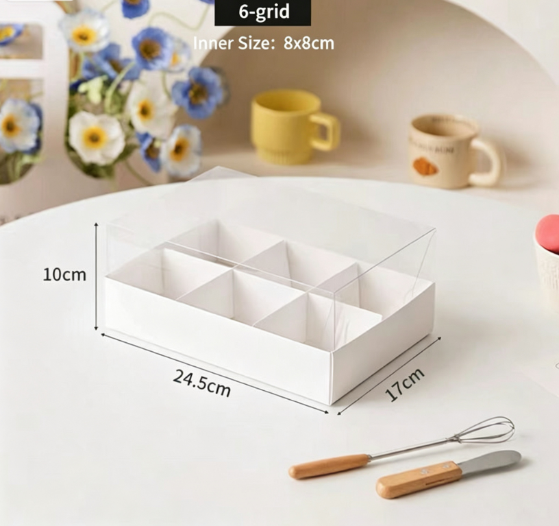 Caja de 6 compartimentos (material extra grueso)
