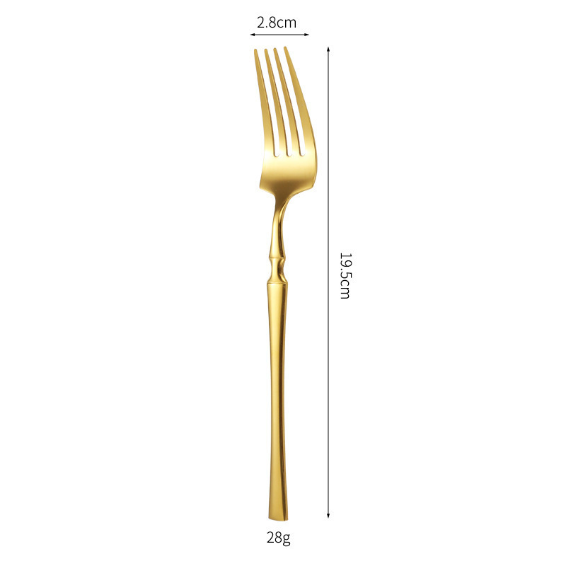 Fourchette principale dorée