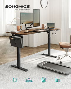 VASAGLE Electric Ergon omic Rising Computer tisch 70x160 x (72-120) cm 4 Höhen Speicher funktion Stehpult für das Home Office - Product Image 2