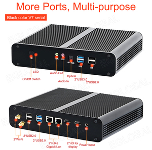 Eglobal 10th Gen Intel Core I5-1035G4/i7-1065G7 Mini PC 8USB 2HD 2RJ45 Giga LAN <strong>Desktop</strong> <strong>Computer</strong> Win10 Fan Industrial Mini PC - Product Image 2