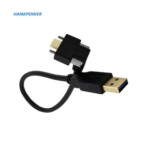 Gold Plated Right Angle <strong>USB</strong> 3.1 Type C With Screw Locking to Standard USB3.0 Data Cable for Camera
