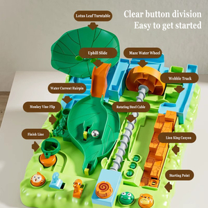 Jungle Adventure Ball Run Challenge gioco di pista labirinto logica multifunzionale per i bambini Focus e capacità di Problem Solving - Product Image 2