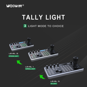 WODWIN NDI HX Live Streaming PTZ контроллер аудио конференц-системы Клавиатура Джойстик Tally Light для камеры видеоконференции