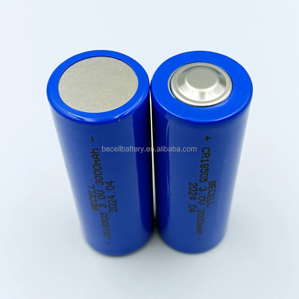 ป้องกัน PTC 3.0V 3000mAh CR18505 AA ขนาด Li MnO2 แบตเตอรี่แบตเตอรี่ลิเธียมแบบชาร์จไม่ได้แบตเตอรี่ลิเธียมหลัก