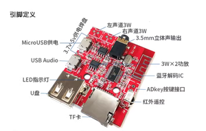 MP3デコードレシーバーボードBluetoothオーディオモジュールロスレスカースピーカーアンプ修正Bluetooth4.1回路 - Product Image 2