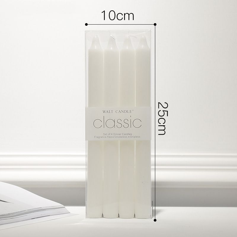 White -25CM straight pole