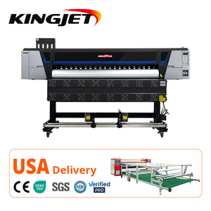 Kingjet 1.8m 4720 i3200 đầu tốc độ cao kỹ thuật số t Áo sơ mi in ấn Cmyk thăng hoa máy in - Product Image 1