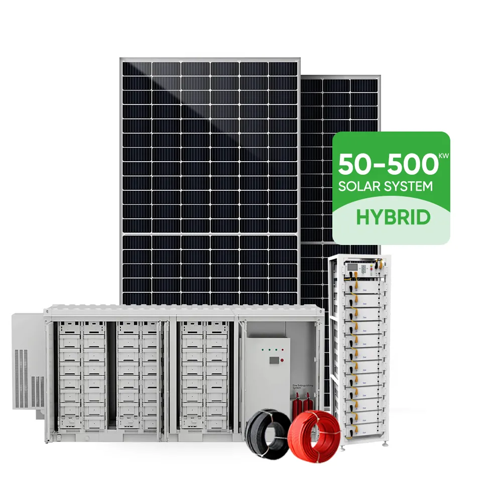 Free Design 50kW Power Batterie 20kW Kit Solar panel Cell On Grid System