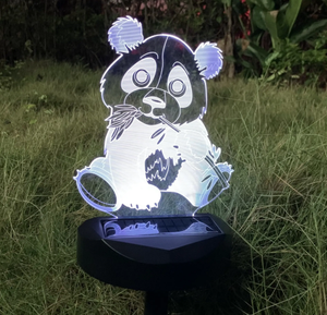 Nuovissimo prodotto sensore di illuminazione luce notturna Panda modello di energia solare lampada a Led giardino esterno lampada solare - Product Image 3