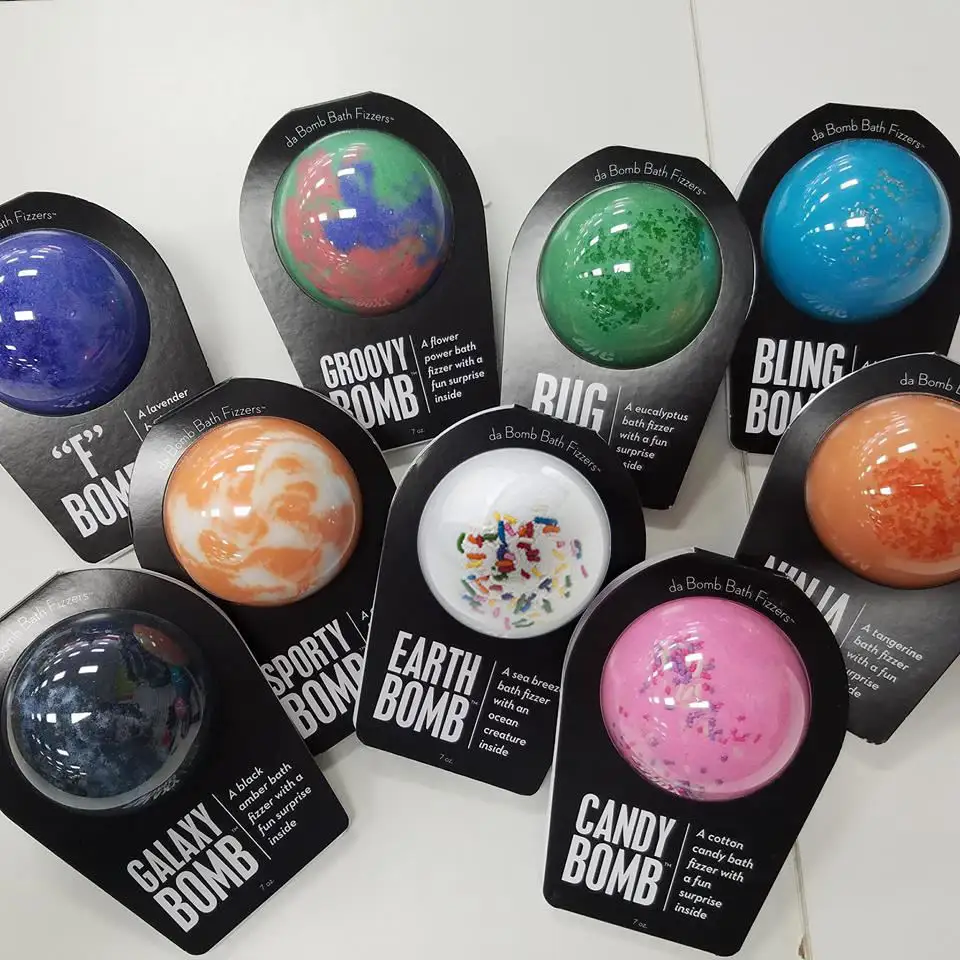 Bomba de baño hecha a mano personalizada de Etiqueta Privada, juego de regalo, Burbuja de Perfume, sal de Epsom gaseosa Natural, Spa, Boombs de baño de burbujas coloridos