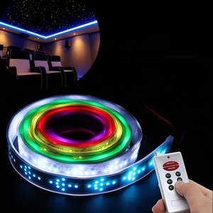 Tira de luces LED RGB con control remoto inteligente de 60W, resistente al agua IP67, para interiores y exteriores, flexible, DC12V, colorida, para ambiente - Product Image 1