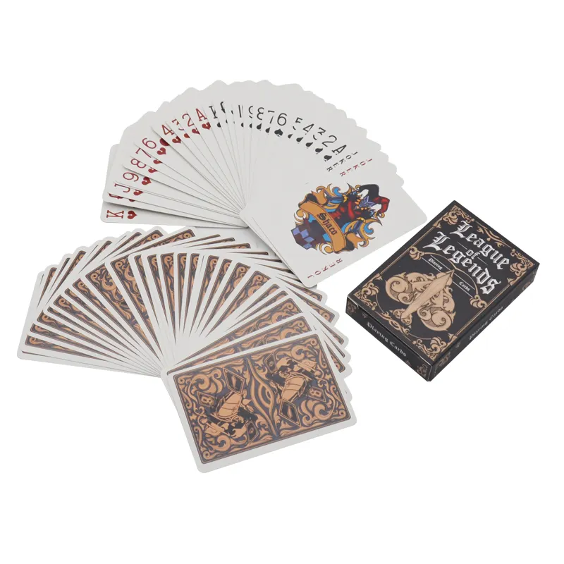 Cartes de jeu de Poker 777 en plastique PVC ou papier, impression personnalisée de Logo imperméable