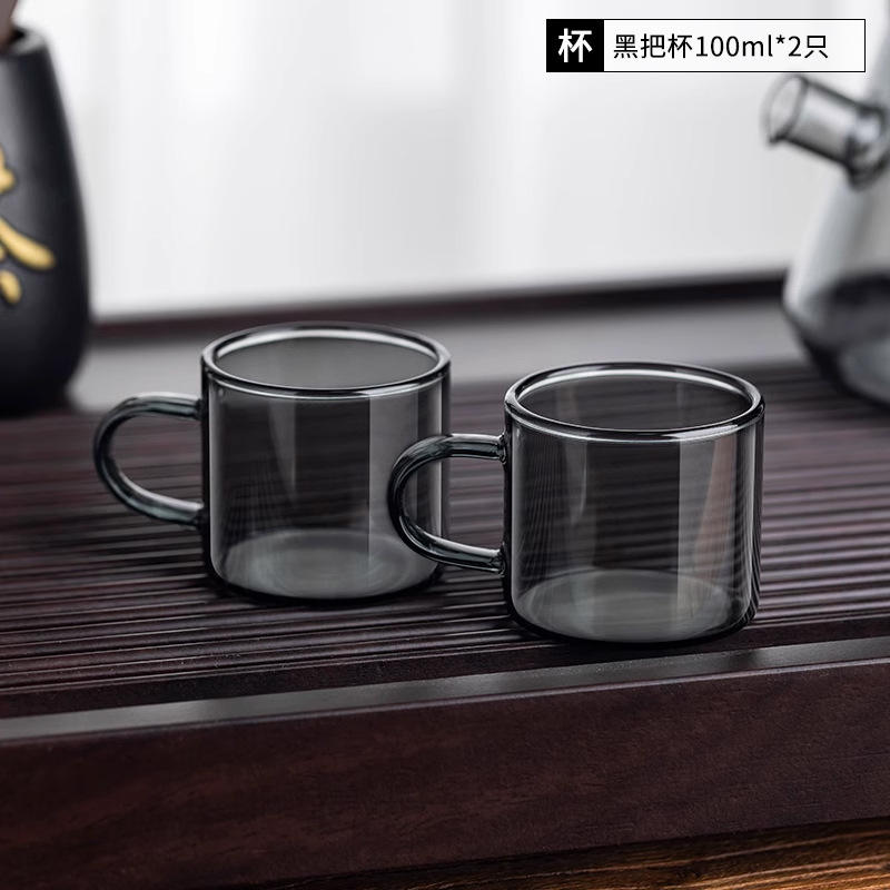 ถ้วย 100 มล. ด้ามจับสีดำ 2 ใบ