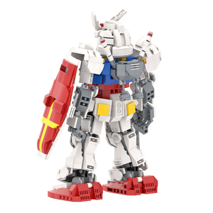 MOC1242 RX-78-2 робот 891 шт. кирпичи японская аниме модель креативная серия развивающие пластиковые строительные блоки детские подарочные игрушки - Product Image 5