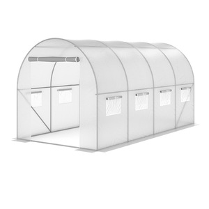 さまざまな気候のための亜鉛メッキ鋼フレームが付いている良質の取り外し可能なPEの庭の温室