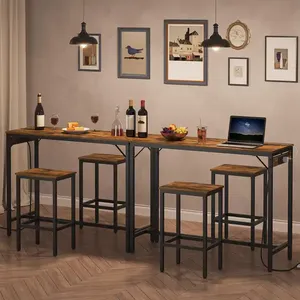 Wholesale Dining <strong>Table</strong> <strong>Set</strong> Space Saving Kitchen <strong>Table</strong> <strong>Set</strong> for <strong>3</strong> Piece Small Dining <strong>Tables</strong> and 2pcs Chairs for Kitchen Apartment - Product Image 3