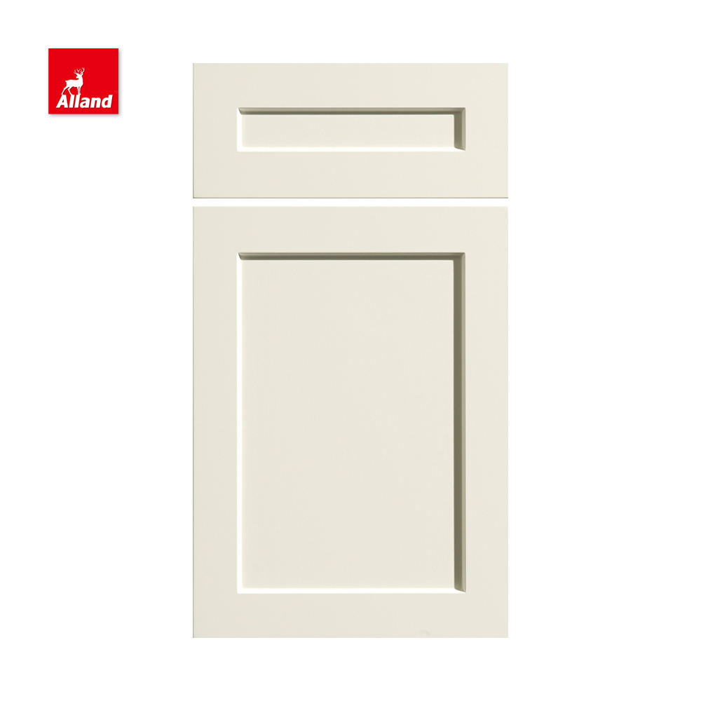 Porte en bois massif Shaker peinte en blanc