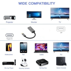 Adapter Male to Female Type C USB C USB-C to Displayport DP 8K 1.4 Converter Adapter Cable 8K 60Hz