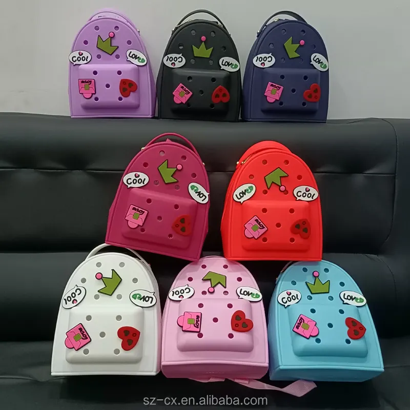 Moda all'ingrosso impermeabile personalizzato bookbags zaino scuola borse eva fai da te fascino bambini zaini