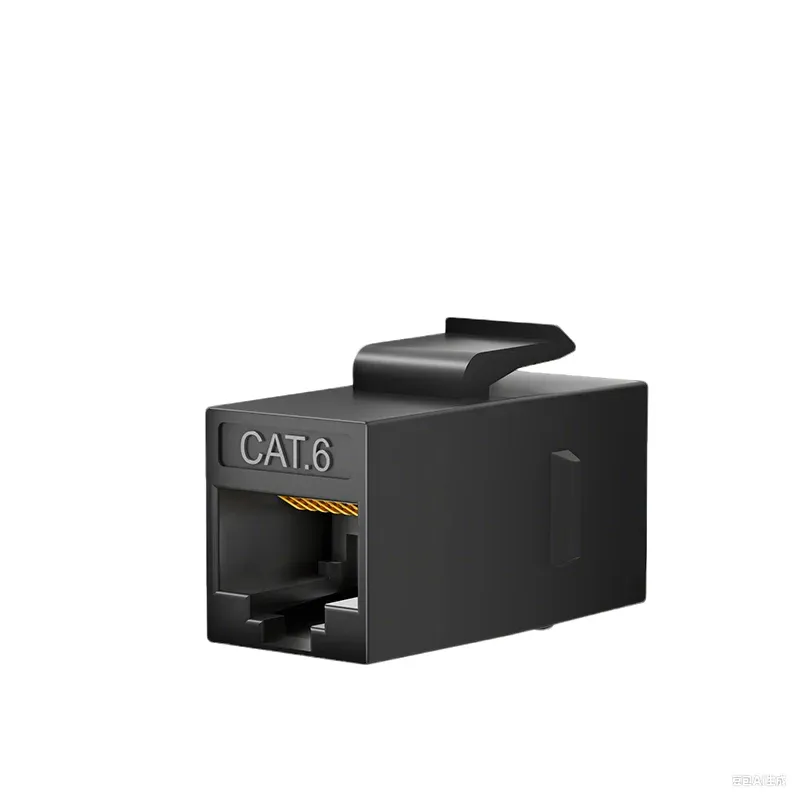 Adaptador RJ45 Cat6 Negro