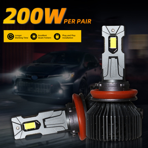 200 Wát công suất cao <span class=keywords><strong>Led</strong></span> xe ánh sáng siêu sáng H7 20000LM Đèn pha 6000K Màu New H1 H11 9005 Faro H4 xe ánh sáng tùy chọn - Product Image 3