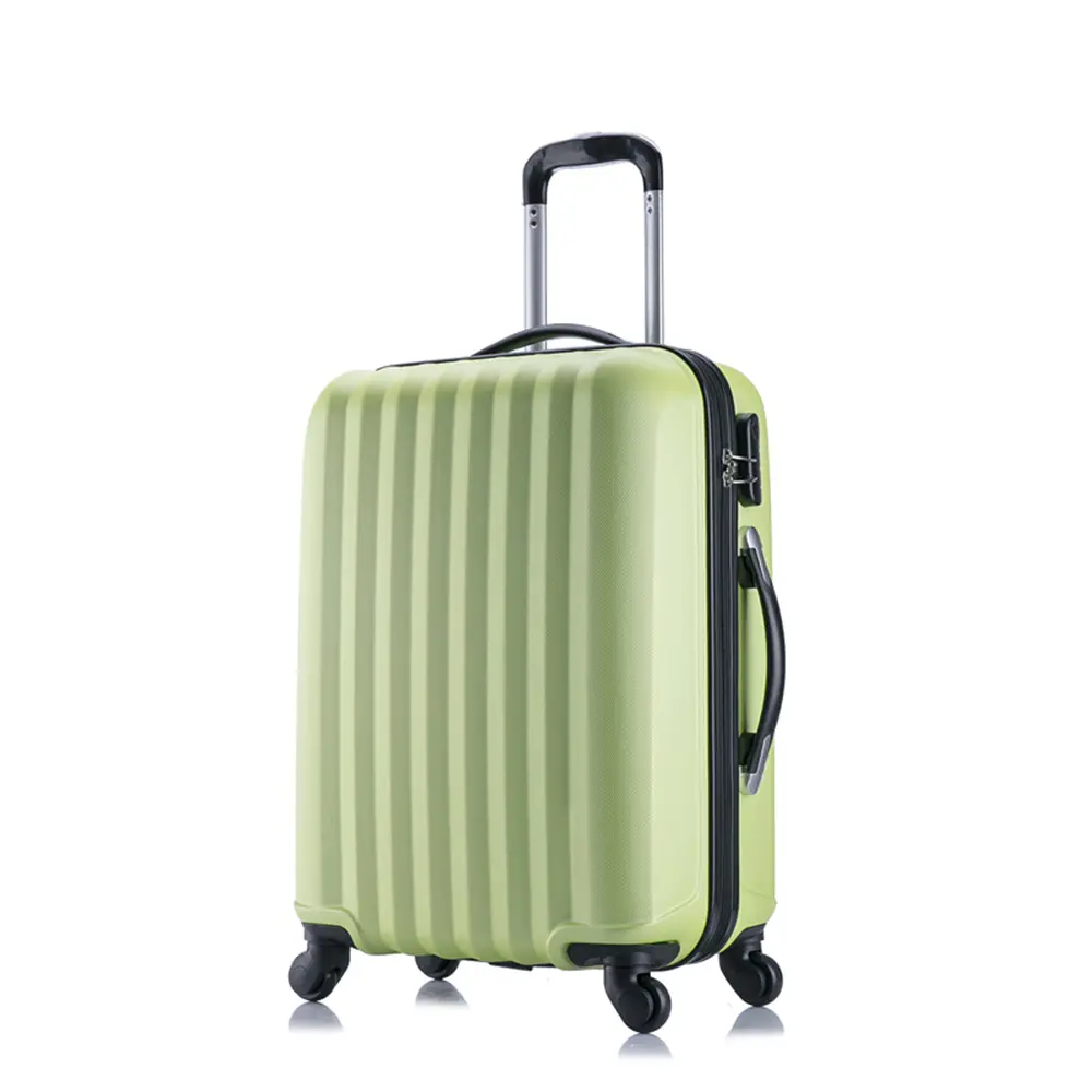 Vendita calda resistente grigio luce pieghevole valigia 4 ruote 360 trolley 20 24 28 pollici portatile password bagaglio