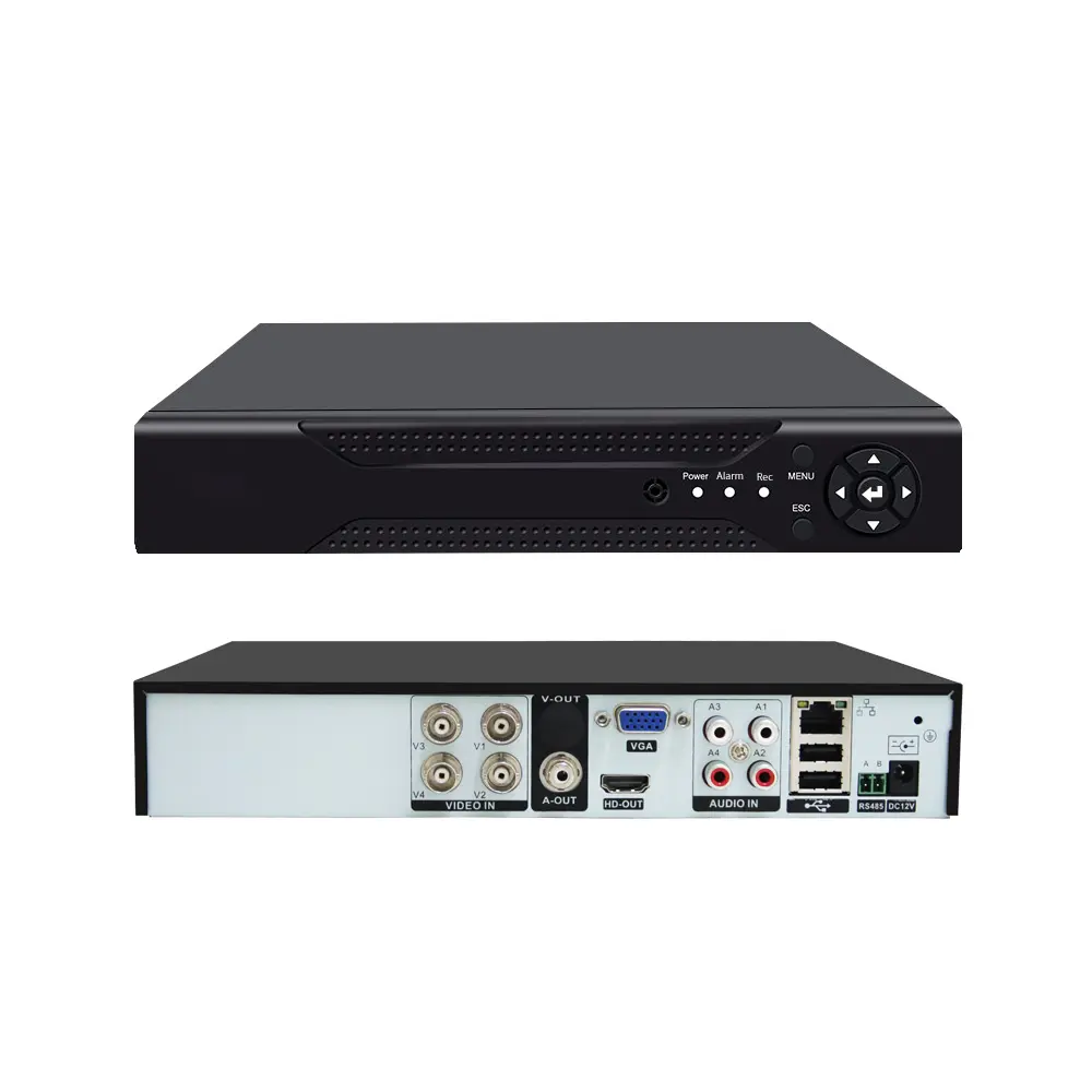 4CH 5MP 6 IN 1 H.265 HYBRID Digital Video Recorder for Security Camera System