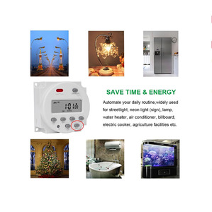 Intervall 12V 24V 110V 220V Digitaler LED-Timer-Schalter 7 Tage wöchentlich Programmier barer Zeitrelais-Programmierer CN101S - Product Image 6