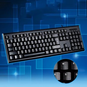 Combinación de teclado y ratón de ordenador personalizados OEM, teclado inalámbrico para juegos con cable y ratón y teclado para PC, escritorio y oficina