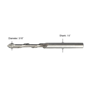 Tongyu 3/16 מדריך נקודת גבס לחתוך את 5/32 zip קצת נתב 1/8 1/4 hss עבור ספירלה ראה סיבוב כלי חיתוך sheetrock חיתוך sheetrock - Product Image 2