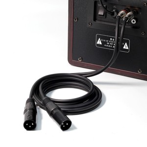 สายสัญญาณเสียง XLR ตัวผู้และสาย RCA ตัวผู้แบบคู่2 XLR ถึง2 RCA แบบไม่สมดุลสายสัญญาณเสียง HIFI 4N สาย OFC สำหรับเครื่องขยายเสียงไมโครโฟนมิกเซอร์ - Product Image 6
