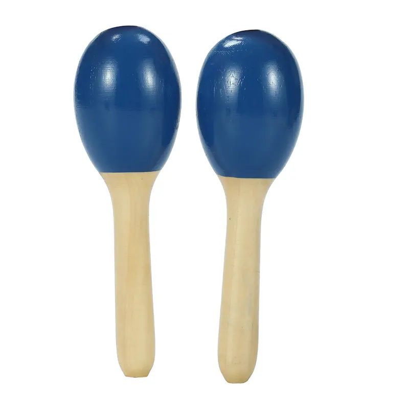 Maracas Nuevos productos calientes en el mercado Origen de madera adulto personalizado Color de madera natural Mini maracas profesional