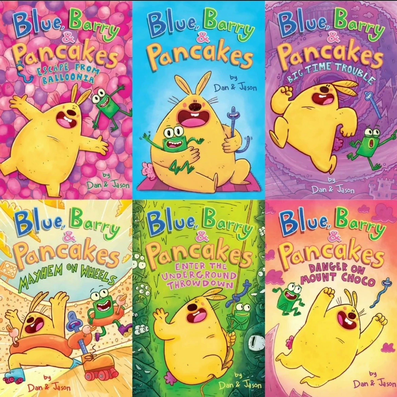 Rabbits worms frogs 6-book set-colored dowling paper