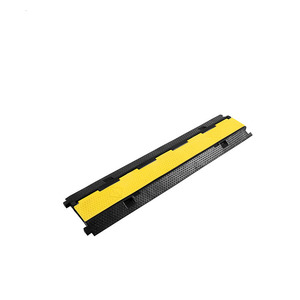 Koruyucu kauçuk kanal kapağı hız 2 yol kat yumru yeni kambur sarı Pvc görev tel ağır 1 güvenlik 3 5 trafik kordon kablo rampası - Product Image 2