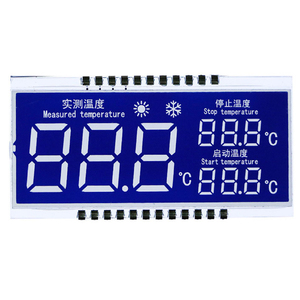 Segmento personalizado VATN Modo azul negativo Pantalla LCD transmisiva de grado automotriz con temperatura de funcionamiento ultra amplia - Product Image 4