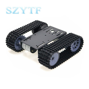 Mini T101 Smart Robot Tank Chassis piattaforma per auto cingolata con motore 33GB-520 per parte giocattolo Robot fai da te arduino - Product Image 6
