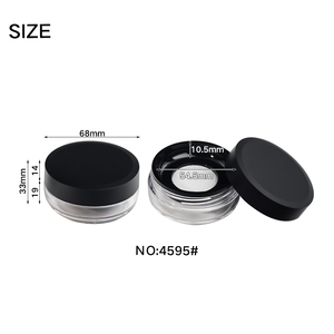 Jinze forma rotonda caso di polvere sciolta imballaggio vuoto con maglia elastica contenitore in polvere - Product Image 5