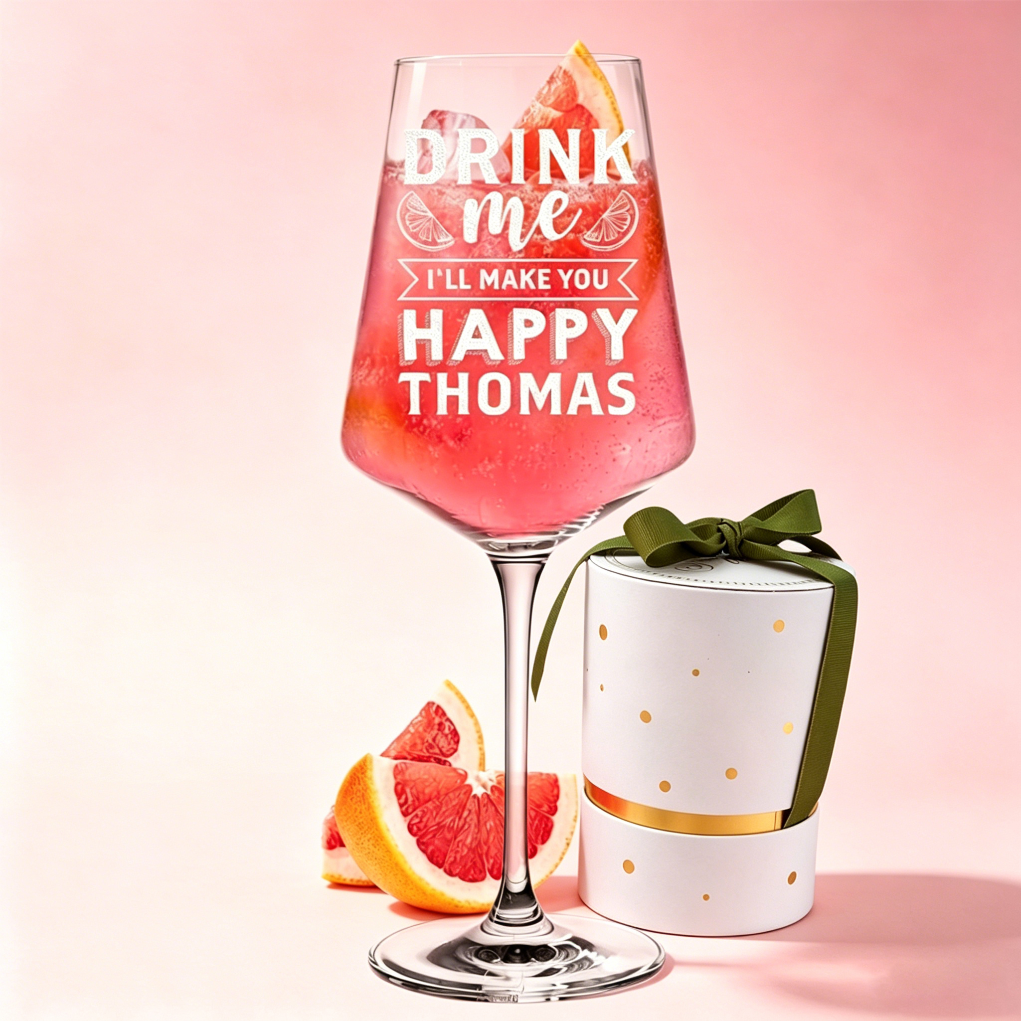 Clear Wine Glasses + Gift Box