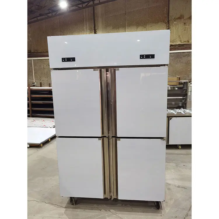 2024 Ahorro de energía cocina refrigerador comercial congelador de acero inoxidable equipo de refrigeración