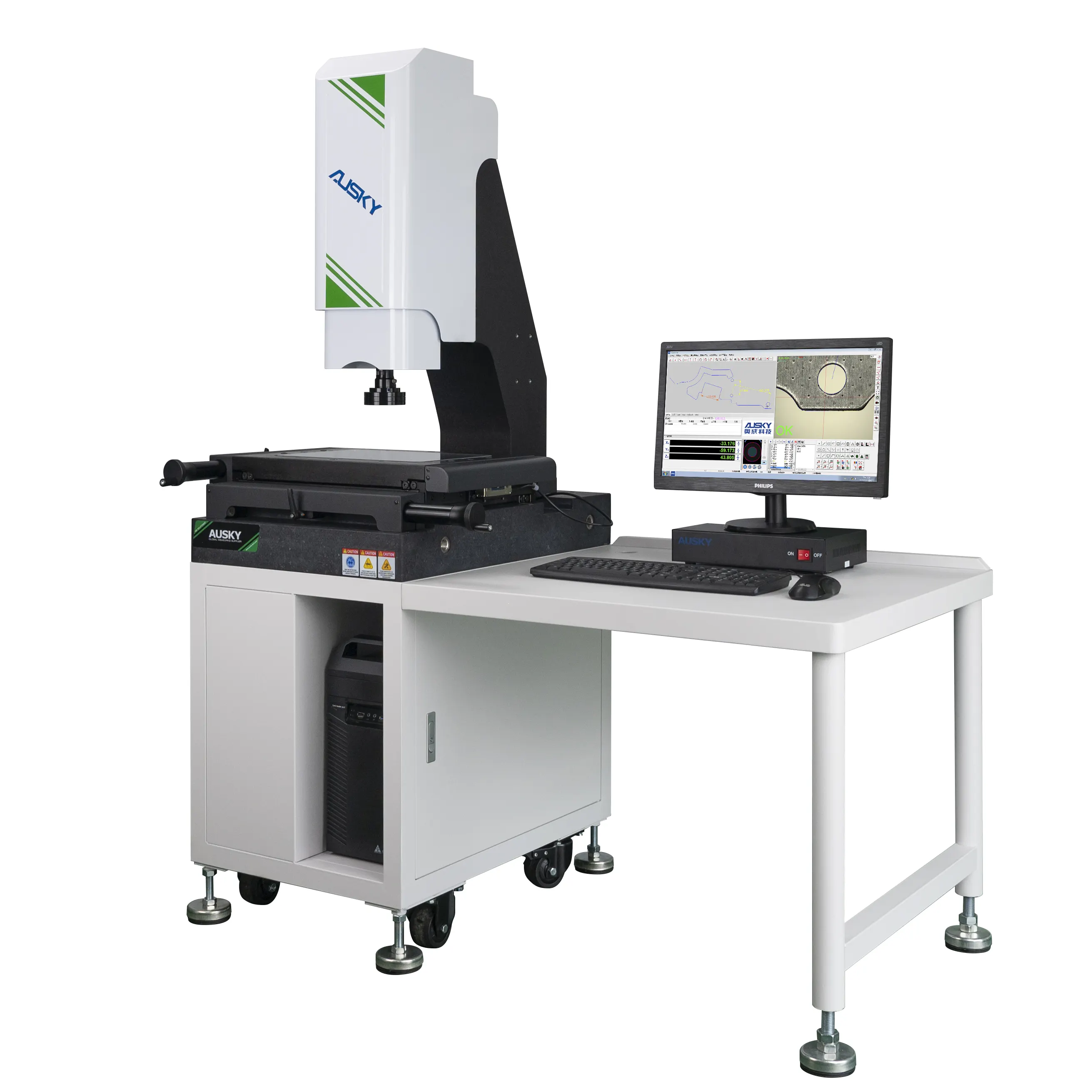 Maquinaria óptica de alta precisión Sistema de inspección de visión artificial CMM Instrumento de medición de video para piezas de precisión