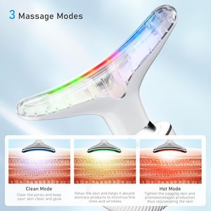 3 in 1 yüz masaj boyun yüz göz masaj tanıtıcı Microcurrent cilt gençleştirme Anti Aging güzellik cihazı güzellik araçları