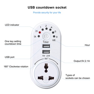 Home USB Mini Countdown presa di ricarica Timer digitale - Product Image 3