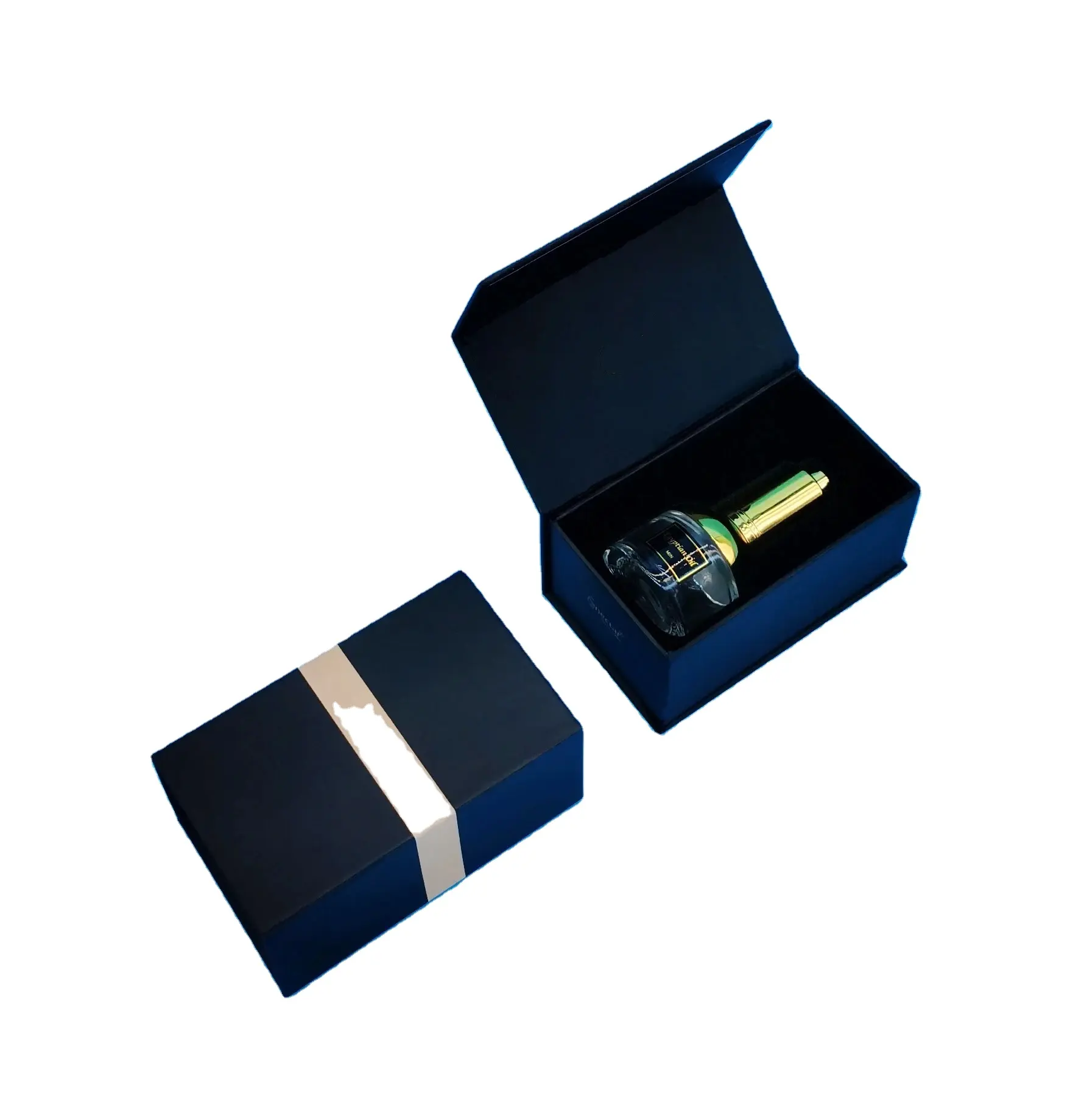 Cajas de embalaje de lujo personalizadas con logotipo para juegos de regalo cosmético Cierre magnético botella de aceite Attar embalaje de regalo