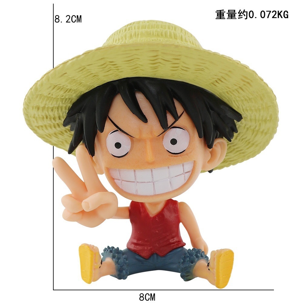 Chibi-style big-headed luffy