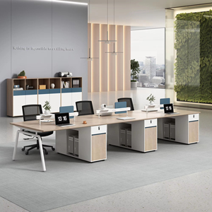Equipo de muebles de negocios Personal ejecutivo moderno simple Escritorios comerciales Mesa de trabajo para personal Mesa de computadora para cuatro personas - Product Image 5